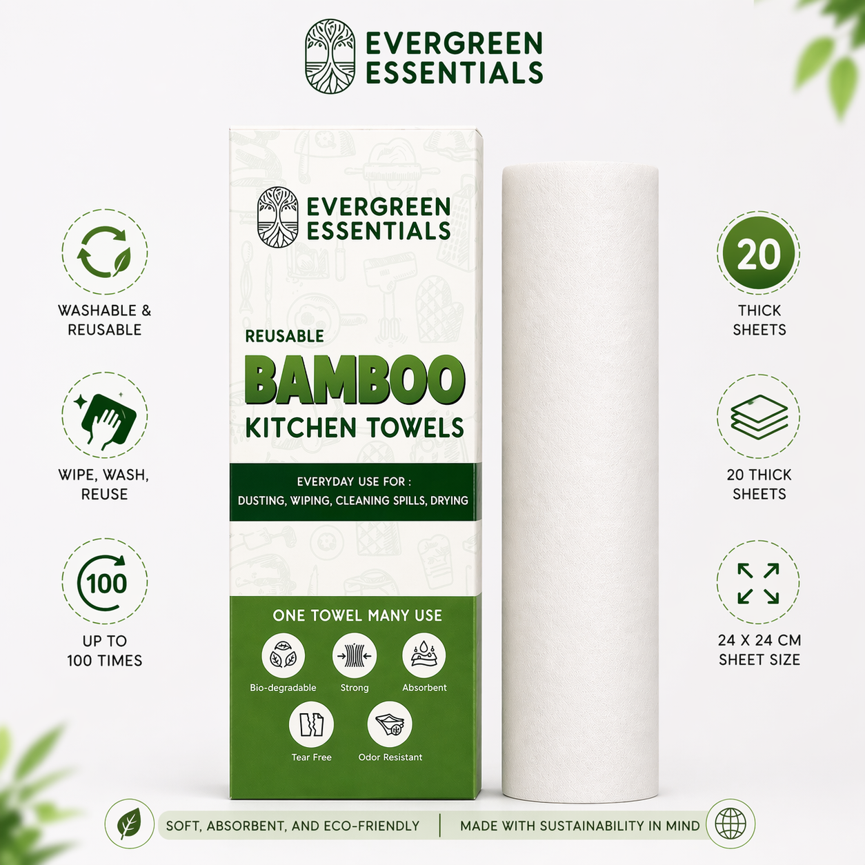 Bamboo Kitchen Towel